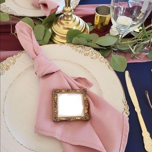 60 dusty rose napkins 20”x20”